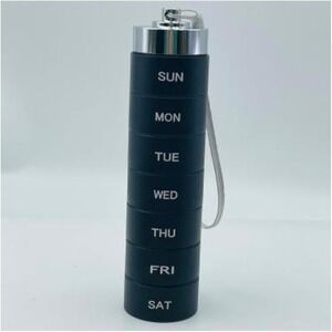 Metal Pill Organizer Weekly, Stackable Waterproof Travel Pill Box, Pill Case New